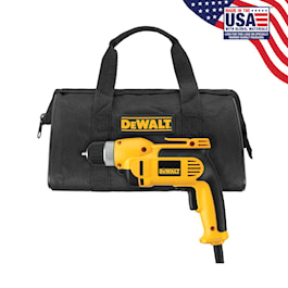 DeWalt 3/8 in. (10mm) VSR™ Pistol Grip Drill with Keyless Chuck Kit (Reconditioned)