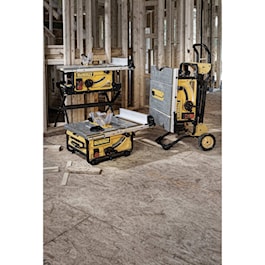 DeWalt 10" Jobsite Table Saw  32 - 1/2" (82.5cm) Rip Capacity, and a Rolling Stand (Reconditioned)