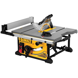 DeWalt 10" Jobsite Table Saw  32 - 1/2" (82.5cm) Rip Capacity, and a Rolling Stand (Reconditioned)