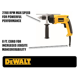 DeWalt 7.8 Amp Corded 1/2 in. Variable Speed Reversible Hammer Drill (Reconditioned)