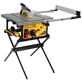 DeWalt 10" Jobsite Table Saw  32 - 1/2" (82.5cm) Rip Capacity, and a Rolling Stand (Reconditioned)