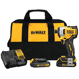 DeWalt ATOMIC™ 20V MAX* Brushless Cordless Compact 1/4 in. Impact Driver Kit (Reconditioned)