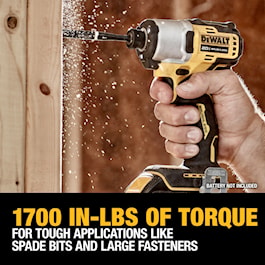 DEWALT POWERSTACK 20-volt Max 1/4-in Brushless Cordless Impact Driver (1-Battery Included, Charger Included and Soft Bag included) (Reconditioned)