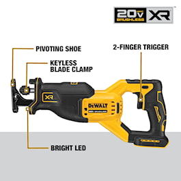 DEWALT 20V MAX Site-Ready XR 7 Tool Combo Kit (with 2 Batteries, Charger and Rolling Storage Bag) (Reconditioned)