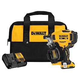 DeWalt 20V MAX* 15° Cordless Coil Roofing Nailer Kit (Reconditioned)