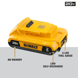 DEWALT 20-V 4-Pack 2 Amp-Hour; 2 Amp-Hour Lithium-ion Battery Kit (Charger Included) (Reconditioned)