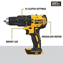 DEWALT 1/2-in 20-volt Max-Amp Variable Speed Brushless Cordless Hammer Drill (Bare Tool) (Reconditioned)