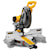 Profile of double bevel sliding compound miter saw.