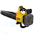 Profile of Lithium Ion XR&#174; brushless, handheld blower with battery socket at its rear. 