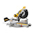 Right profile of 12 inch double bevel sliding compound miter saw.