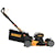 Side profile of 21 and a half inch Brushless Cordless Push mower