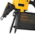 Tool free depth adjustment feature of 23 gauge pin nailer.