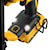 Close up of the lights feature at the base of a  XR 18 GA Cordless Brad Nailer