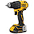 Profile of Atomic brushless compact half inch drill driver.
