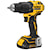 Profile of Atomic brushless compact cordless half inch hammer drill driver.