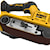 Showcasing Quick Release Belt Change feature of tool 