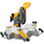 Profile of double bevel sliding compound miter saw.